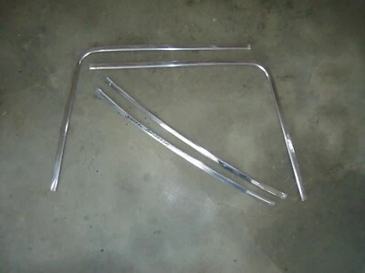 Pontiac Lemans 1967 4 puertas ventana trasera vidrio molduras juego 66 67 Foto 1 de 3