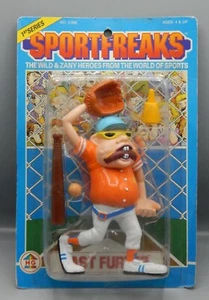 1986 Vintage HG Toy SPORTFREAKS große PVC Figur FAST FURTER Baseball selten MOC! - Bild 1 von 12