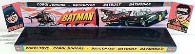 Custom Display Stand for CORGI Juniors Batman BATMOBILE - BATCOPTER - BATBOAT - Image 1 of 2