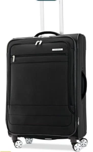 Samsonite Solyte DLX Softside Expandable Luggage with Spinner Wheels, Black 25” - Picture 1 of 7