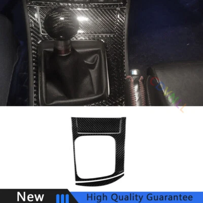 Para Mazda 3 2011-2015 Fibra de Carbono Real Coche Consola Media Cambio de Marchas Cuadro Borde Foto 1 de 4