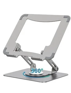 Laptop Stand with 360° Rotating Base Ergonomic Computer Riser for Desk Adjuta... - Picture 1 of 7