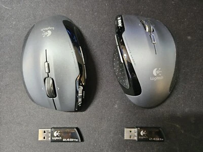 Pair of Logitech VX Revolution Wireless Laser Gaming Mouse FOR PARTS OR REPAIR - Image 1 of 4