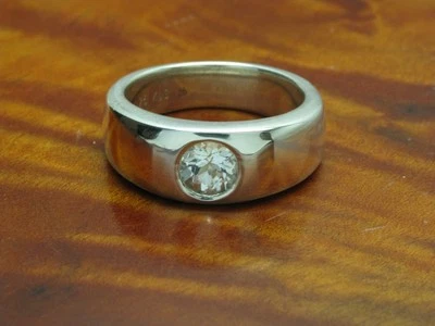 925 Argento Sterling Anello Con Spinello Ricoperto / Vero Argento / Rg 57/9,4g - Immagine 1 di 3