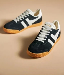 Anthropologie Gola Suede Elan Trainer Sneaker Womens 7.5 Athleisure Gorpcore New - Picture 1 of 9