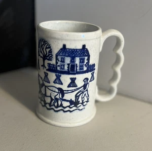 Metlox Poppytrail Provinz blau Tasse 5" Farm Szene Kalifornien - Bild 1 von 6