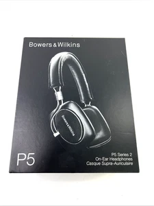 Bowers & Wilkins P5 serie 2 Auriculares CABLEADOS Negro Estuche Acolchado CAJA ORIGINAL **¡BONITOS! - Imagen 1 de 19