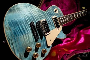 Gibson USA 2014 Les Paul Traditional Emerald Blue Burst w/Hard case - Picture 1 of 11
