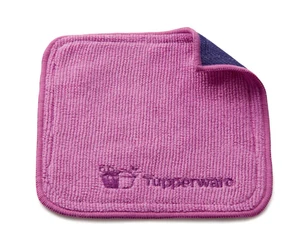 Tupperware Dish Cloth / Towel / Also use to dust or polish Pink Purple New - Picture 1 of 3