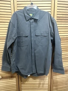 Cabela’s Outdoor Wear Size XL Grey Button Front LS Work Shirt EUC - Picture 1 of 7