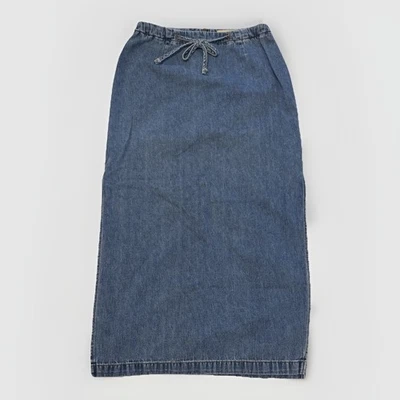 London Jean Women’s Denim Maxi Skirt-Sz 4P-Med Wash-Vintage-Boho-Cottagecore - Image 1 of 4