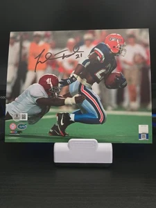 Foto firmada por Fred Taylor Florida Gators 8x10 certificado Beckett. - Imagen 1 de 4