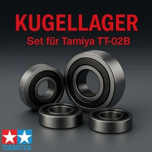 KUGELLAGER SATZ FÜR TAMIYA TT-02B (BUGGY) MODELLE 16 LAGER MIT GUMMIDICHTUNGEN - Bild 1 von 2