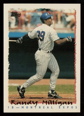 Randy Milligan 1995 Topps #226 Montreal Expos Baseball Card - Image 1 of 2