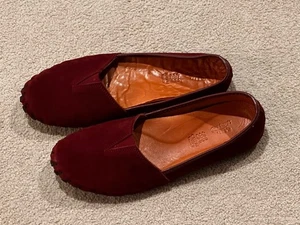 Spring Step Shoes Womens 41 / US 10 Kathaleta Suede Slip On Comfort Loafers Red - Picture 1 of 4