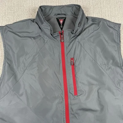 Scottevest Men’s 2XL Gray TEC Lined Travel Utility Vest Full Zip Pockets - Image 1 of 4