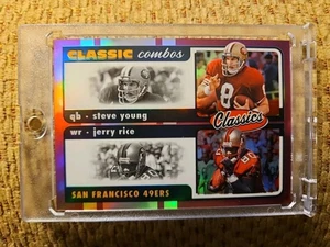 Panini Classics 2022 - Combos clásicos púrpura/35 Jerry Rice, Steve Young 49erd - Imagen 1 de 3