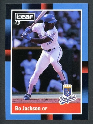 Bo Jackson 1988 Leaf #187 堪萨斯城皇家队棒球卡 — 第 1/2 张图片