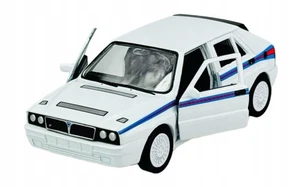 Lancia Delta Martini 5 Coche Italiano Modelo Blanco Juguete Diecast Escala 1:34-1:39 Welly - Imagen 1 de 4