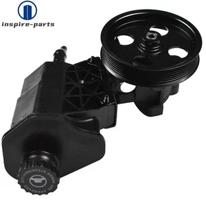 Power Steering Pump w/ Pulley & Reservoir for Dodge Ram 1500 Durango Chrysler - Picture 1 of 7