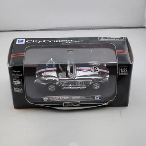 New Ray City Cruiser Shelby Cobra Diecast Model Car 1:32 Scale Chrome - Picture 1 of 7