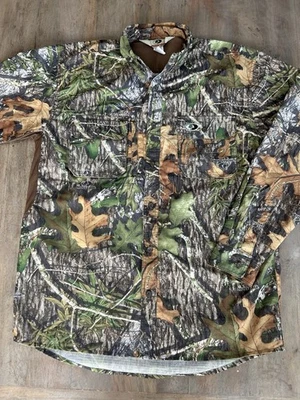 Mossy Oak Outdoors Camo Button Down Hunting Shirt Men’s Large Breathable - Image 1 of 4