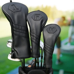 Juego de 3 cubiertas de cabeza de palos de golf de madera 1FH DR FW UT para conductor híbrido de calle - Imagen 1 de 5