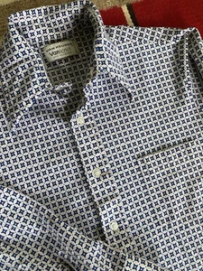 Vintage 70's Van Heusen Vanknit Shirt Dagger Collar Button Up Mens M Disco - Picture 1 of 9