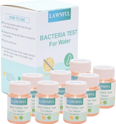 LAWNFUL 8-Bottle E. Coli & Coliform Bacteria Water Test Kit - 48-Hour EPA Approv - image 1 of 4
