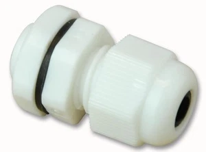 PRO POWER - M12 IP68 Nylon Kabeldoorvoer Wit - Afbeelding 1 van 1