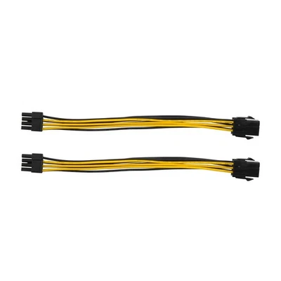 1X(2 Pack Grafik Karte 6 Poliges Bis 8 Poliges PCIe Adapter Strom Kabel (GP5927 - Bild 1 von 4