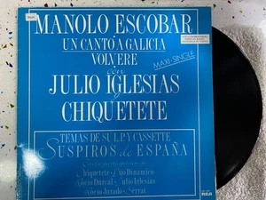 MANOLO ESCOBAR  JULIO IGLESIAS Y CHIQUETETE EP VINILO UN CANTO A GALICIA VOLVERE - Imagen 1 de 4
