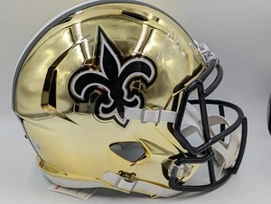 Drew Brees Signed New Orleans Saints Chrome Full Size Replica Helmet AUTO BAS - Picture 1 of 8