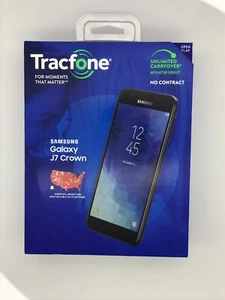 Smartphone Tracfone Samsung Galaxy J7 Crown 4G LTE 5,5" 16 GB 13MP Android Oreo - Foto 1 di 4