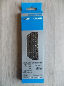 Shimano 105 CN-HG601 11-Speed HG Chain 126 Links Silver New - Picture 1 of 1