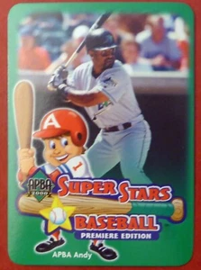 2000 APBA Greg Vaughn Super Stars game card (Devil Rays) - Picture 1 of 2