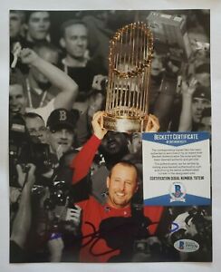 Tim Wakefield Red Sox signed 8x10 photo coa beckett Bas #t97236 auto