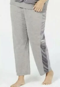 Alfani Women’s Velvet Stripe Jogger Pajama Lounge Pants In Grey Size Large New - Picture 1 of 3