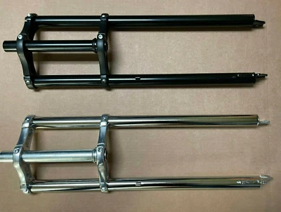 TRIPLE TREE 1-1/8" Bicycle FORK 1.125" Thread less Disc Mount 26" x 4" FAT TIRES - Image 1 of 4