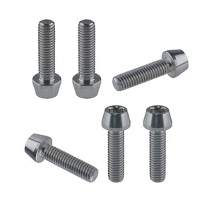6 tornillos de titanio M5 x 18 mm protuberancia bicicleta de carreras pernos de titanio - Imagen 1 de 5