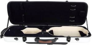 Maleta para violín DE caja para violín fibra de vidrio oblonga 4/4 M-case blanco - azul marino - Imagen 1 de 12
