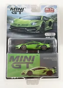 MINI GT LAMBORGHINI AVENTADOR SVJ VERDE MANTIS GREEN 1/64 DIECAST Chase - Picture 1 of 3