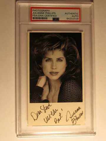Julianne Phillips PSA/DNA Autographed Signed Certified CUT Cover