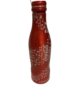 2009 COCA-COLA Coke музыкальные ноты алюминий 8,5 унций бутылка винт верхний - Изображение 1 из 4