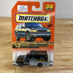 Matchbox #34 of 100 Chevy Ambulance - SWAT - Picture 1 of 7