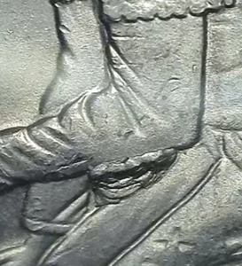 2020 p Marsh Billings Rockefeller Large Rock in lap & Hair die chip Quarter - Picture 1 of 5