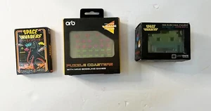 SPACE INVADERS COLLECTIBLE LOT Orb 4 Coasters Vinyl Figure & Playing Cards - Picture 1 of 5