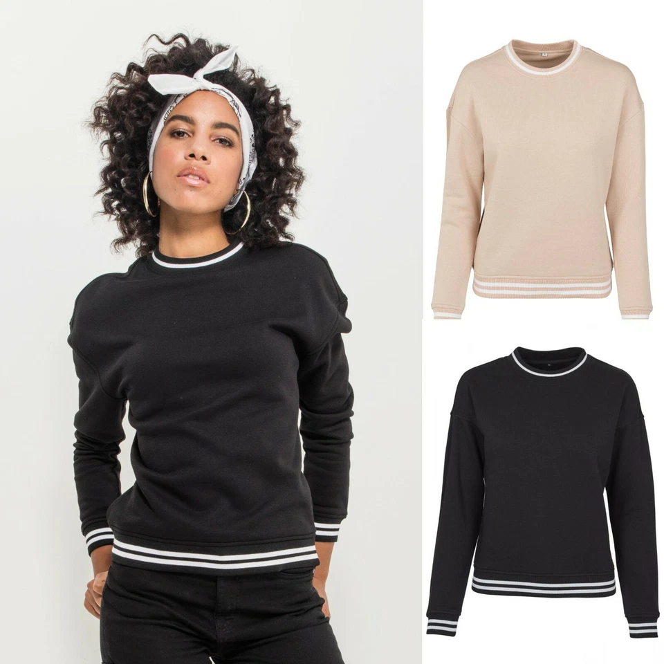 Sweatshirt College Donna Taglie Forti Collo Rotondo XS S M L XL XXL 3XL 4XL 5XL - Immagine 1 di 1