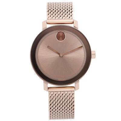 Reloj de cuarzo para dama Movado Bold Evolution 34 mm acero esfera oro rosa 3600654 Foto 1 de 4