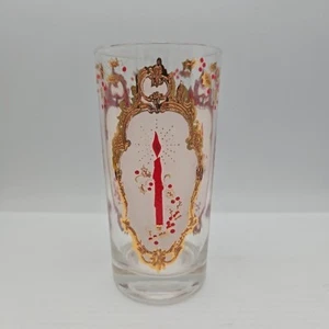 Culver Christmas Candle Holly Highball Glass 5.5” MCM - Picture 1 of 2